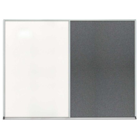 United Visual Products Single Door Radius Corkboard, 18"x24", Sat, UV7000RC-SATIN-CORK UV7000RC-SATIN-CORK